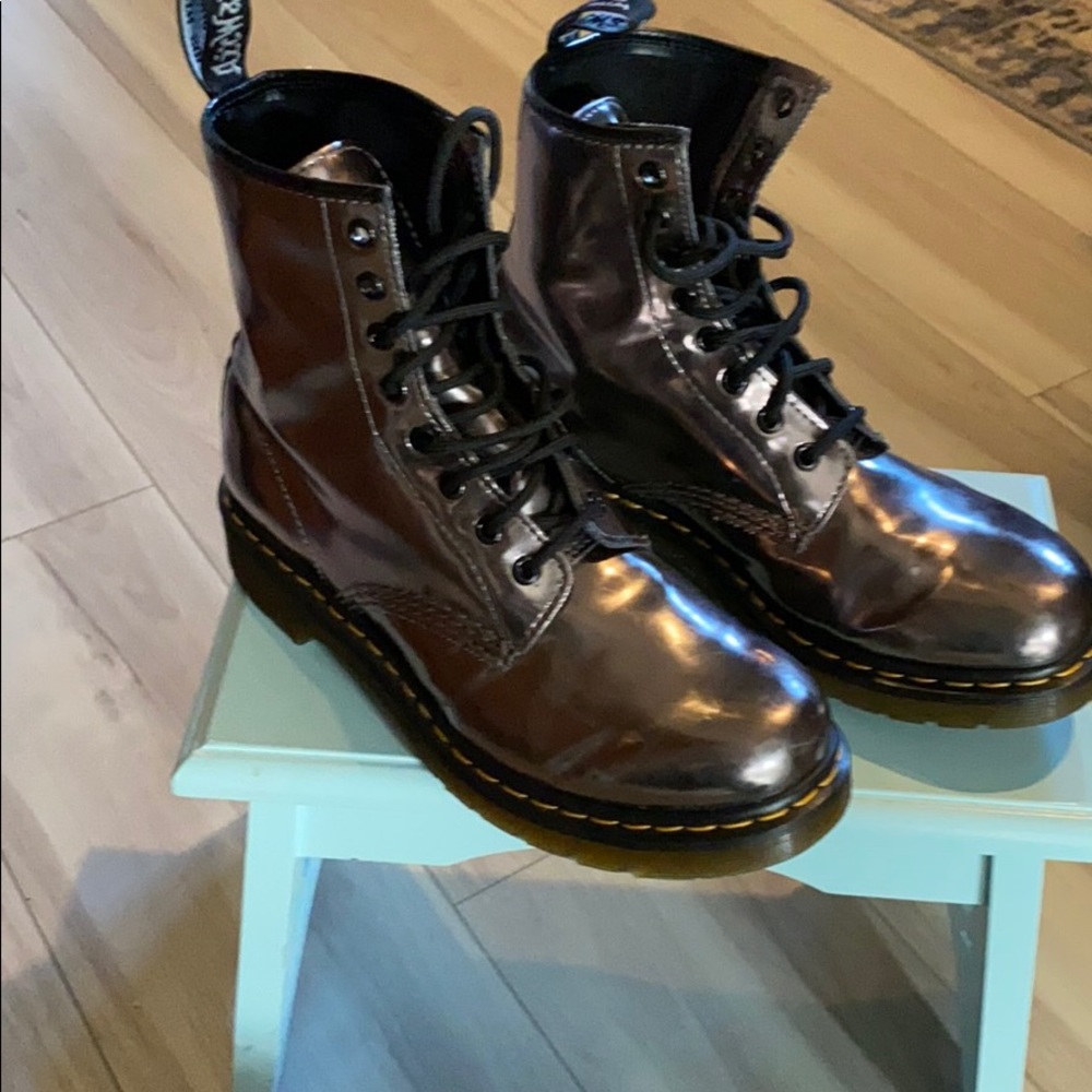 Metallic Dr Martins